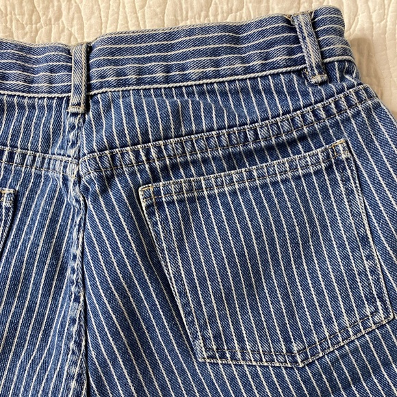 VINTAGE Engineer Stripe Cutoff Shorts 🚂 - Picture 4 of 7